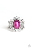 Sugar-Coated Splendor - Purple Ring - Paparazzi Accessories Ring Bedazzle Me Pretty Mobile Fashion Boutique