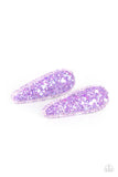 Sugar Plum Sparkle - Purple Hair Clip - Paparazzi Accessories Hair Clip Bedazzle Me Pretty Mobile Fashion Boutique