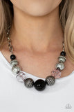 Sugar, Sugar - Black Necklace - Paparazzi Accessories Necklace Bedazzle Me Pretty Mobile Fashion Boutique