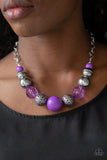 Sugar, Sugar - Purple Necklace - Paparazzi Accessories Necklace Bedazzle Me Pretty Mobile Fashion Boutique