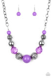 Sugar, Sugar - Purple Necklace - Paparazzi Accessories Necklace Bedazzle Me Pretty Mobile Fashion Boutique