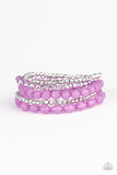 Sugary Sweet - Purple Bracelet - Paparazzi Accessories Bracelet Bedazzle Me Pretty Mobile Fashion Boutique