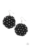 Summer Escapade - Black Earrings - Paparazzi Accessories Earrings Bedazzle Me Pretty Mobile Fashion Boutique