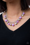 Summer Fling - Purple Necklace - Paparazzi Accessories Necklace Bedazzle Me Pretty Mobile Fashion Boutique