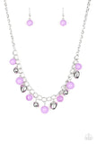Summer Fling - Purple Necklace - Paparazzi Accessories Necklace Bedazzle Me Pretty Mobile Fashion Boutique