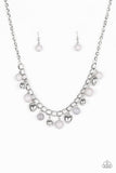 Summer Fling - Silver Necklace - Paparazzi Accessories Necklace Bedazzle Me Pretty Mobile Fashion Boutique