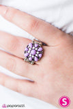 Summer Haze - Purple Ring - Paparazzi Accessories Ring Bedazzle Me Pretty Mobile Fashion Boutique