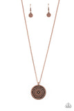 Summer HOMESTEAD - Copper Necklace - Paparazzi Accessories Necklace Bedazzle Me Pretty Mobile Fashion Boutique