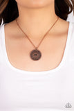Summer HOMESTEAD - Copper Necklace - Paparazzi Accessories Necklace Bedazzle Me Pretty Mobile Fashion Boutique