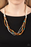 Summer Odyssey - Multi Necklace - Paparazzi Accessories Necklace Bedazzle Me Pretty Mobile Fashion Boutique