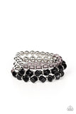 Summer Sabbatical - Black Bracelet - Paparazzi Accessories Bracelet Bedazzle Me Pretty Mobile Fashion Boutique