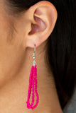Summer Samba - Pink Necklace - Paparazzi Accessories Necklace Bedazzle Me Pretty Mobile Fashion Boutique