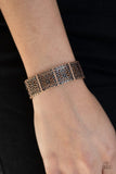 Summer Scandal - Copper Bracelet - Paparazzi Accessories Bracelet Bedazzle Me Pretty Mobile Fashion Boutique