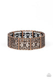Summer Scandal - Copper Bracelet - Paparazzi Accessories Bracelet Bedazzle Me Pretty Mobile Fashion Boutique