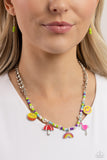 Summer Sentiment - Multi Necklace - Paparazzi Accessories Necklace Bedazzle Me Pretty Mobile Fashion Boutique