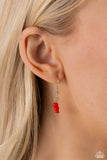 Summer Sentiment - Red Necklace - Paparazzi Accessories Necklace Bedazzle Me Pretty Mobile Fashion Boutique