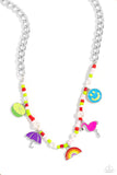 Summer Sentiment - Red Necklace - Paparazzi Accessories Necklace Bedazzle Me Pretty Mobile Fashion Boutique
