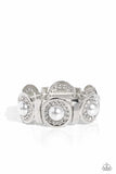 Summer Serenade - White Bracelet - Paparazzi Accessories Bracelet Bedazzle Me Pretty Mobile Fashion Boutique