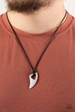 Summer Shark - White Necklace - Paparazzi Accessories Necklace Bedazzle Me Pretty Mobile Fashion Boutique