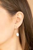 Summer Shores - White Necklace - Paparazzi Accessories Necklace Bedazzle Me Pretty Mobile Fashion Boutique