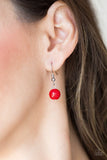 Summer Showdown - Red Necklace - Paparazzi Accessories Necklace Bedazzle Me Pretty Mobile Fashion Boutique