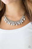 Summer Showdown - Silver Necklace - Paparazzi Accessories Necklace Bedazzle Me Pretty Mobile Fashion Boutique