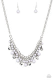 Summer Showdown - Silver Necklace - Paparazzi Accessories Necklace Bedazzle Me Pretty Mobile Fashion Boutique