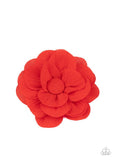 Summer Soiree - Red Hair Clip - Paparazzi Accessories Hair Clip Bedazzle Me Pretty Mobile Fashion Boutique