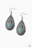 Summer Sol - Blue Earrings - Paparazzi Accessories Earrings Bedazzle Me Pretty Mobile Fashion Boutique