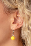 Summer Splash - Yellow Necklace - Paparazzi Accessories Necklace Bedazzle Me Pretty Mobile Fashion Boutique
