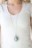 Summer Sunbeam - Blue Necklace - Paparazzi Accessories Necklace Bedazzle Me Pretty Mobile Fashion Boutique