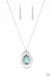 Summer Sunbeam - Blue Necklace - Paparazzi Accessories Necklace Bedazzle Me Pretty Mobile Fashion Boutique