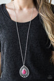 Summer Sunbeam - Pink Necklace - Paparazzi Accessories Necklace Bedazzle Me Pretty Mobile Fashion Boutique