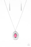 Summer Sunbeam - Pink Necklace - Paparazzi Accessories Necklace Bedazzle Me Pretty Mobile Fashion Boutique