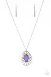 Summer Sunbeam - Purple Necklace - Paparazzi Accessories Necklace Bedazzle Me Pretty Mobile Fashion Boutique
