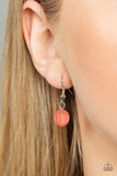 Summer Surprise - Orange Necklace - Paparazzi Accessories Necklace Bedazzle Me Pretty Mobile Fashion Boutique