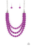 Summer Surprise - Purple Necklace - Paparazzi Accessories Necklace Bedazzle Me Pretty Mobile Fashion Boutique