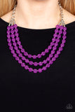 Summer Surprise - Purple Necklace - Paparazzi Accessories Necklace Bedazzle Me Pretty Mobile Fashion Boutique