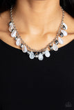 Summertime Tryst - White Necklace - Paparazzi Accessories Necklace Bedazzle Me Pretty Mobile Fashion Boutique