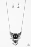 Summit Style - Black Necklace - Paparazzi Accessories Necklace Bedazzle Me Pretty Mobile Fashion Boutique