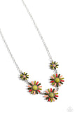 SUN and Fancy Free - Green Necklace - Paparazzi Accessories Necklace Bedazzle Me Pretty Mobile Fashion Boutique