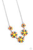 SUN and Fancy Free - Yellow Necklace - Paparazzi Accessories Necklace Bedazzle Me Pretty Mobile Fashion Boutique