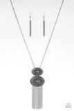 Sun Goddess - Silver Necklace - Paparazzi Accessories Necklace Bedazzle Me Pretty Mobile Fashion Boutique