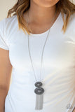 Sun Goddess - Silver Necklace - Paparazzi Accessories Necklace Bedazzle Me Pretty Mobile Fashion Boutique