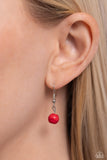 Sunburst Rustica - Red Necklace - Paparazzi Accessories Necklace Bedazzle Me Pretty Mobile Fashion Boutique