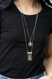 Sunburst Rustica - Yellow Necklace - Paparazzi Accessories Necklace Bedazzle Me Pretty Mobile Fashion Boutique