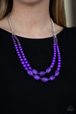 Sundae Shoppe - Purple Necklace - Paparazzi Accessories Necklace Bedazzle Me Pretty Mobile Fashion Boutique