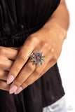 Sunflower Season - Pink Ring - Paparazzi Accessories Ring Bedazzle Me Pretty Mobile Fashion Boutique