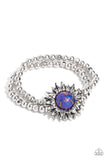 Sunflower Serenity - Purple Bracelet - Paparazzi Accessories Bracelet Bedazzle Me Pretty Mobile Fashion Boutique