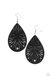 Sunny Incantations - Black Earrings - Paparazzi Accessories Earrings Bedazzle Me Pretty Mobile Fashion Boutique